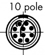 EGG.1B.310.CLL Разъем: круглый; Серия:1B; гнездо; пайка; на панель; "мама"; PIN:10
