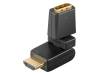 60757, Адаптер; гнездо HDMI, вилка HDMI поворачивается на 360°, Goobay