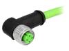 21349500477075 Вилка; M12; PIN:4; "мама"; код D-Ethernet; 7,5м; изоляция: TPU