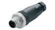 9456940000 M12 Straight Plug Sensor Connector, 5 Poles, A-Coded, Screw
