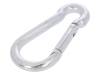 KSO.6.60 Snap hook; steel; for rope; 60mm; zinc; Size: 6mm