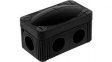 COMBI 206 BlACk Junction Box 85x49x51mm Black Polypropylene IP66/IP67