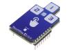 TOUCH KEY 4 CLICK, Click board; емкостная клавиатура из 3 кнопок; I2C; CAP1293, MikroElektronika