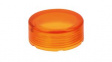 YW9Z-L12A Switch Lens, Round, Amber, 23.6mm, IDEC YW Series
