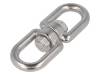 KRET-10-A4 Swivel; acid resistant steel A4; for rope; 115mm; Size: 10mm