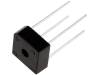 KBPC2508W Однофазный выпрямительный мост; Urmax:800В; If:25А; Ifsm:400А