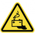WS3-I-150-YE [100 шт] Warning Label Dangers Caused by Batteries