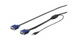 RKCONSUV15 KVM Adapter Cable VGA / USB, 4.6m