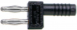 KS2-5,08L/1A/N Shorting plug diam. 2 mm Black CAT I