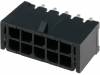 MF30-DVP1-10 Гнездо; провод-плата; "папа"; MF30; 3мм; PIN: 10; THT; клипса на PCB