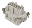 CSEF 10 CSE, 10 poles + earth, female insert, with female contacts, silver plated