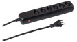 207605116 C Multiple Socket Outlet 4 Type J (T13) Black Type J (T12)