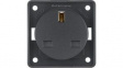 962622505 Wall Outlet INTEGRO 1x UK Type G (BS1363) Socket Flush Mount 13A 250V Anthracite
