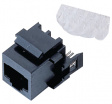 216000-2 Гнездо; RJ12; PIN:6; позолота; Конфиг.выводов:6p6c; 26?22AWG; IDC