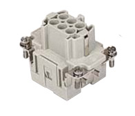 CSEF 06, CSE, 6 poles + earth, female insert, with female contacts, silver plated, ILME