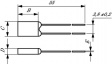 SE 104 degC Thermal fuse, radial 104 degC
