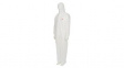 4500WM Protective Coverall, M, Polyester/Polypropylene / Polyethylene Laminate, White