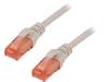 DK-1612-050 Patch cord; U/UTP; 6; многопров; CCA; ПВХ; серый; 5м