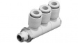 KQ2VT04-02S Triple threaded elbow