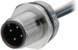 09 3441 00 05 Panel-mount plug, 713 series 5-pole M12