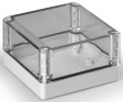 SPCP131308LT Cubo S 125 x 125 x 75 мм, 25 мм основание, глухая стенка, прозрачная крышка, PC,