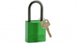 834866 Aluminuim Padlock-Compact;Green;Aluminium
