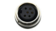 RND 205-01424 Mini Connector Socket 6 Contacts, 5A, 250V, IP67