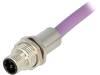 1200990015 BR5U76PP4M0203 Гнездо; M12; PIN:5; "папа"; код B-Profibus; провода; 250В; IP67; 4А