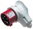 3982 CEE angular plug red 16 A/400 VAC
