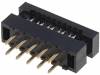 DS1018-02-10B2 Переходной разъем; PIN:10; THT; на шлейф; 1мм; Ш.контактов:2мм
