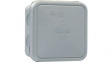 JB 2.5 G Junction Box, 90 x 90 x 49 mm, Polypropylene, IP65, Grey