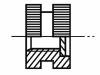 M5/BN1040, Втулка резьбовая; латунь; без покрытия; M5; BN:1040; DIN:16903F, BOSSARD