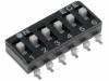 DM-06-V, Переключатель: DIP-SWITCH; Кол-во секций:6; ON-OFF; 15,2мм, ECE