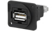 CP30208NX USB Adapter in XLR Housing 2 x USB 2.0 A
