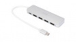 DA-70242-1 USB Hub USB 3.0 4x USB A Socket, 4x USB A Socket - USB C Plug
