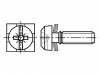 1083236, Винт; M4x12; Головка: цилиндрическая; Pozidriv,прямой; сталь; цинк, BOSSARD