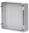 WPCP404013G Cubo W 400 x 400 x 132, с петлями и замками, серая крышка, PC, IP66
