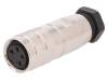 PXMBNI16FBF04ASC Разъем: M16; "мама"; на провод; IP67; вилка; пайка; 250В; PIN:4; 7А