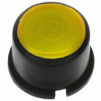 1F094 Cap, round, black for yellow LED yellow