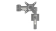 52.152 Viewmate Adjustable Toolbar Mount Monitor Arm 15kg 75x75/100x100 Silver