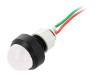 LW-D20-24AC/DC, Индикат.лампа: LED; выпуклый; 24ВDC; 24ВAC; Отв: O13мм; IP40, POLAM-ELTA