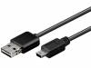 CUSB-AME/MUSB-2.0 Кабель; USB 2.0; вилка mini USB B,вилка USB A easy; 2м; черный