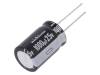 UKL1E102MHD, Конденсатор: электролитический; THT; 1000мкФ; 25ВDC; O16x25мм, NICHICON
