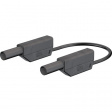 XVS-410/EVO 50cm schwarz/black Test lead diam. 4 mm black 50 cm CAT II CAT III