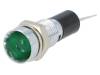 2692.8281, Индикат.лампа: LED; вогнутый; 12ВDC; Отв: O8мм; на печатную плату, Mentor