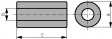 74270033 Ferrite core  diam. ‹=  4.7 mm 162 Ohm @ 100 MHz