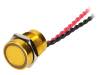 PS165P10Y31R12V Переключатель: пьезоэлектрический; Положения: 2; SPST-NO; IP68