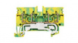 1933780000 PE Terminal, 800V, Tension Clamp, 4 Poles, 2.5mm\x1a, Green / Yellow