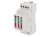 WN-723, Модуль: индикатор напряжения; Монтаж: DIN; IP20; 3x250ВAC, F&F