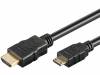 MC.1910.1112.020BK, Кабель; HDMI 1.4; вилка mini HDMI, вилка HDMI; 2м; черный, Goobay